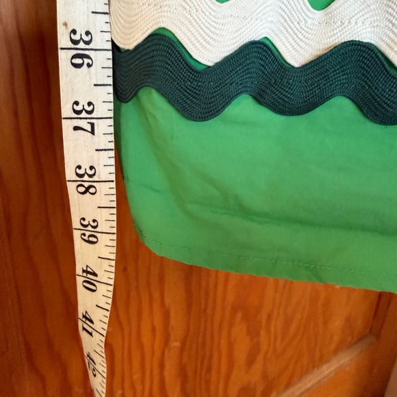 Entro Green Ric Rac Midi Dress Small Adjustable Straps - Picture 11 of 14